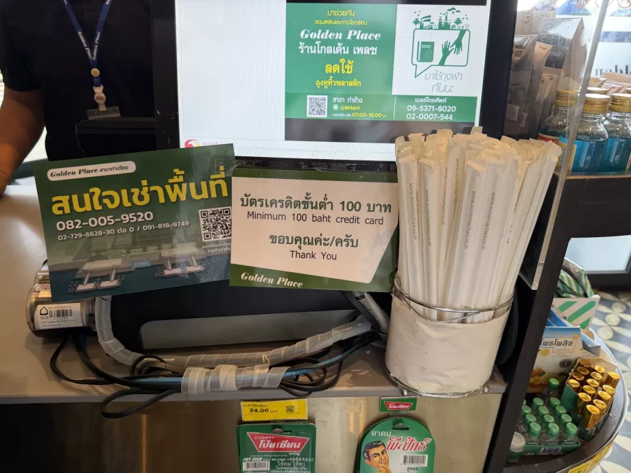 Información sobre el importe mínimo al pagar con tarjeta