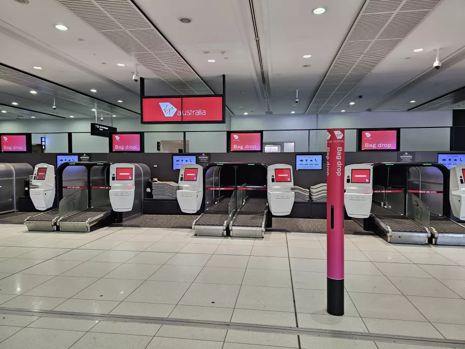 Facturación en el aeropuerto, Virgin Australia