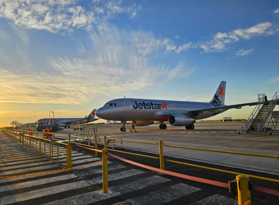 Jetstar Airlines, Airbus A320 en el aeropuerto de Avalon