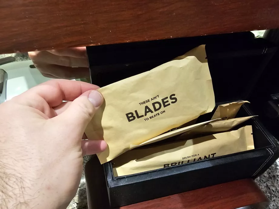 Kit de amenities en el baño